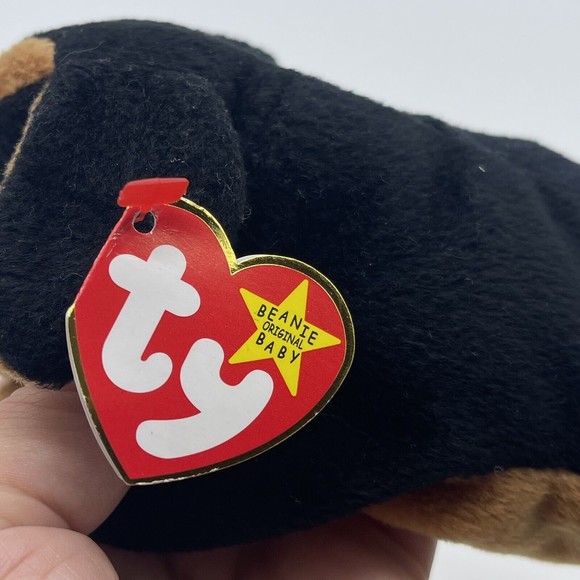 Ty Beanie Baby 1996  Doby the Doberman PVC Pellets & Sealed Teenie Beanie Set - Picture 8 of 12
